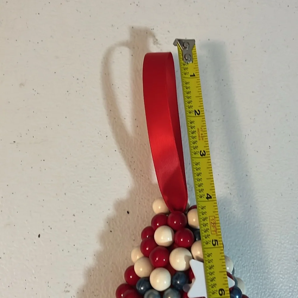 Patriotic Star Beaded Wreath